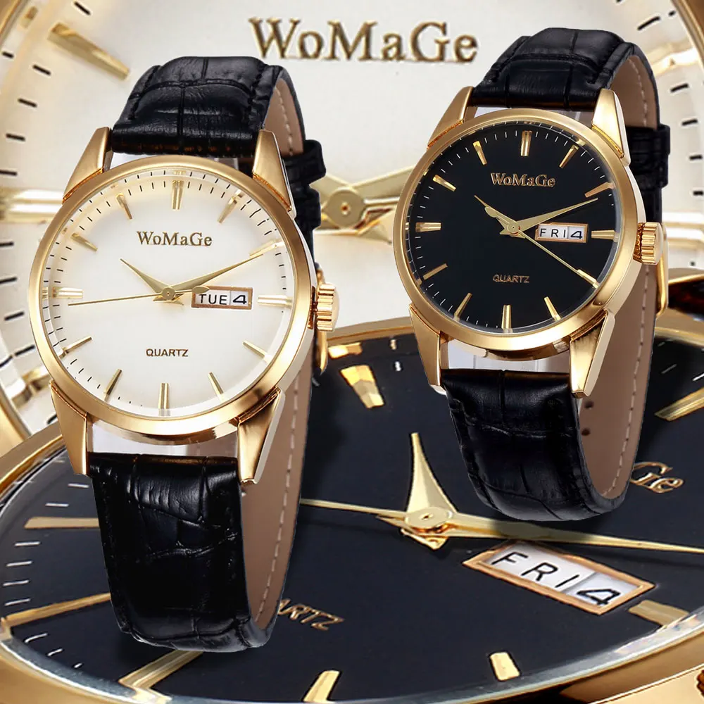 

Men Wrist Watch 2022 Top Brand Watches Luxury Quartz Men's Watch Leather Strap Wristwatch With Calendar Male Clock reloj