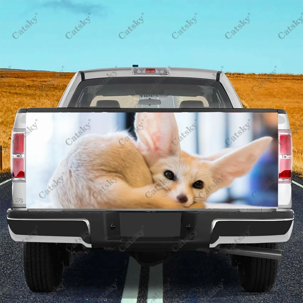 

Животные Fennec лиса грузовик задняя дверь наклейка переводная оберточная виниловая печать высокой четкости графика подходит для пикапов грузовиков устойчивость к атмосферным воздействиям