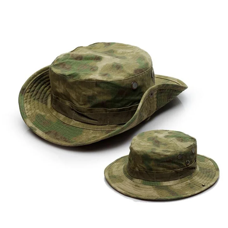 Camouflage Tactical caps for men Boonie Hat atacs Camo Sun Bucket Cap Fishing Hiking Hunting Hats gorras Gear camouflage hat,tactical hat,tactical boonie hat
