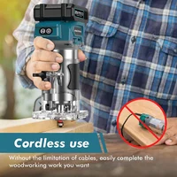 5 Speeds Brushless Electric Hand Trimmer Cordless Wood Router Woodworking Engraving Slotting for Makita 18V Battery 2