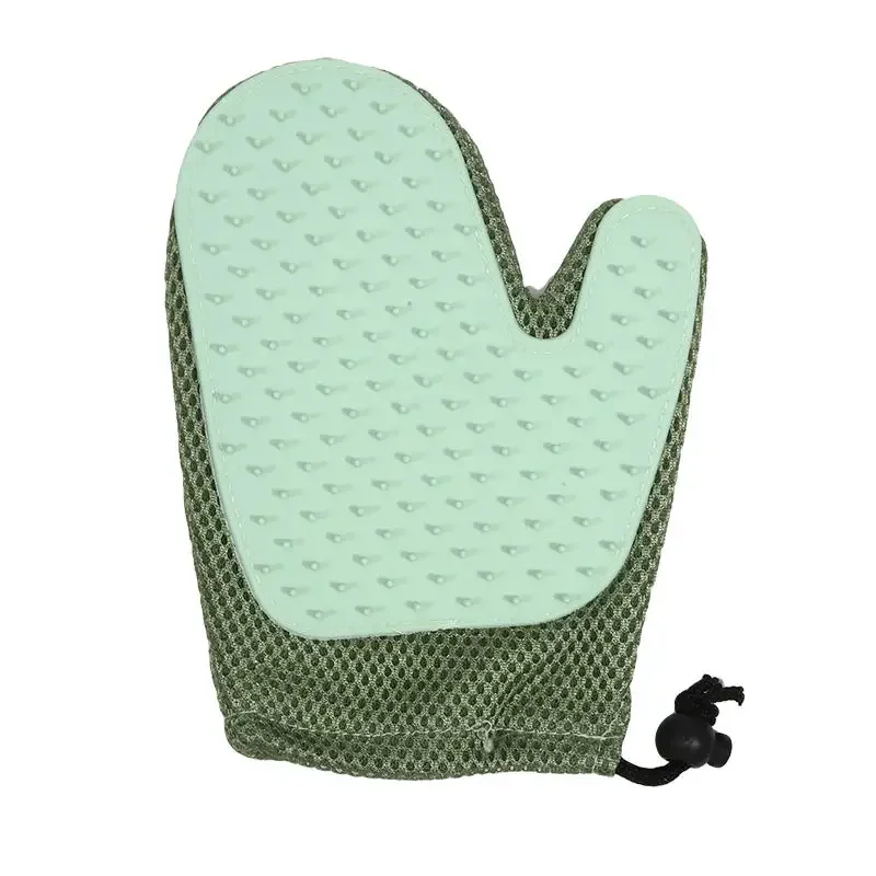 Enhanced Pet Grooming Glove: Efficient Hair Remover & Gentle Massage Tool with Double-Sided Brush
