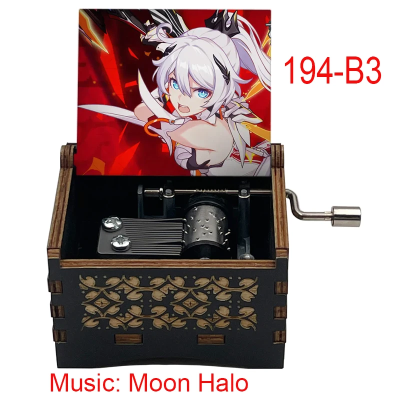 Game Honkai Impact 3 hand Music Box Anime Moon Halo music Toy For Kid Gift students birthday gift