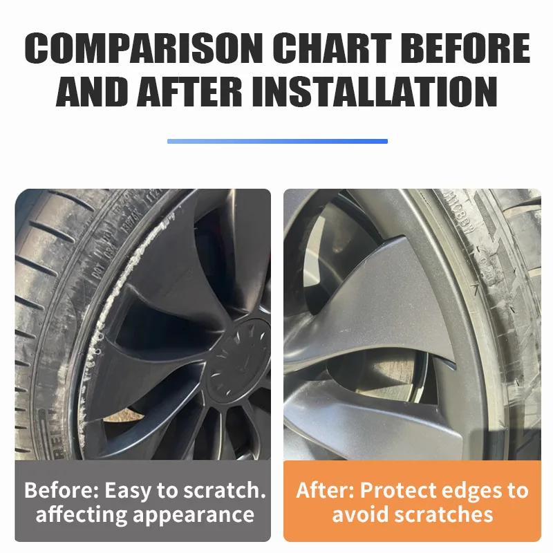 Rim Wheel Hub Protection Patch Protectors ABS Wheel Guard Covers Accessories For Tesla Model Y 21 Inch wheel hub covers,wheel hub caps
