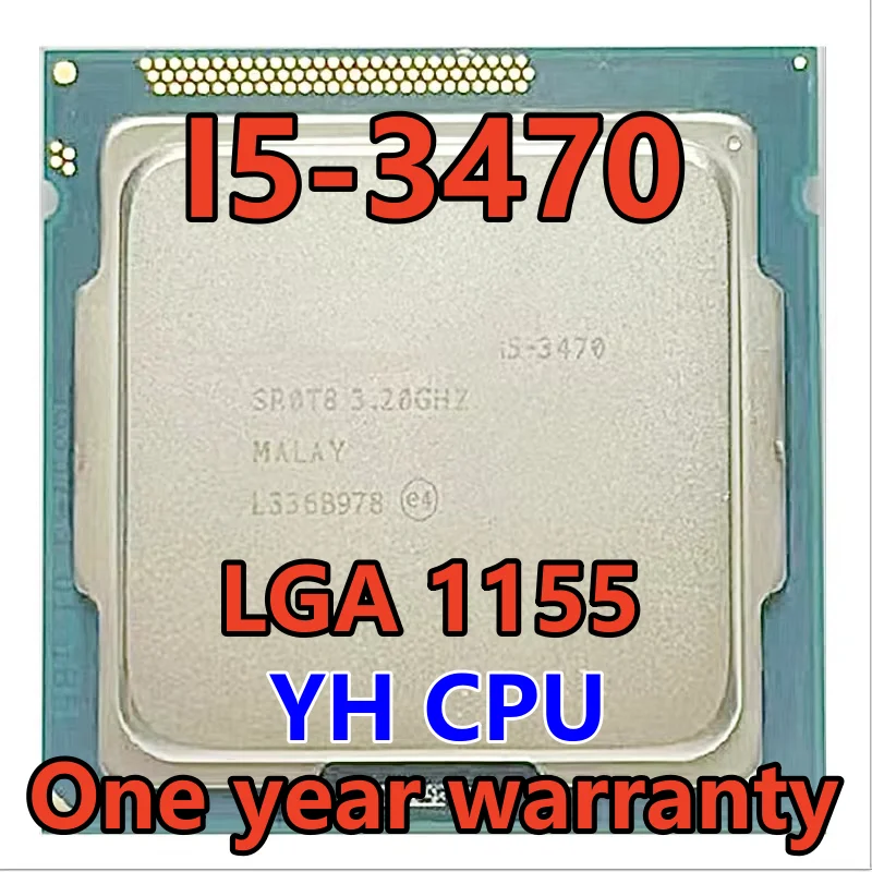 

i5-3470 i5 3470 SR0T8 3.2 GHz Quad-Core CPU Processor 6M 77W LGA 1155