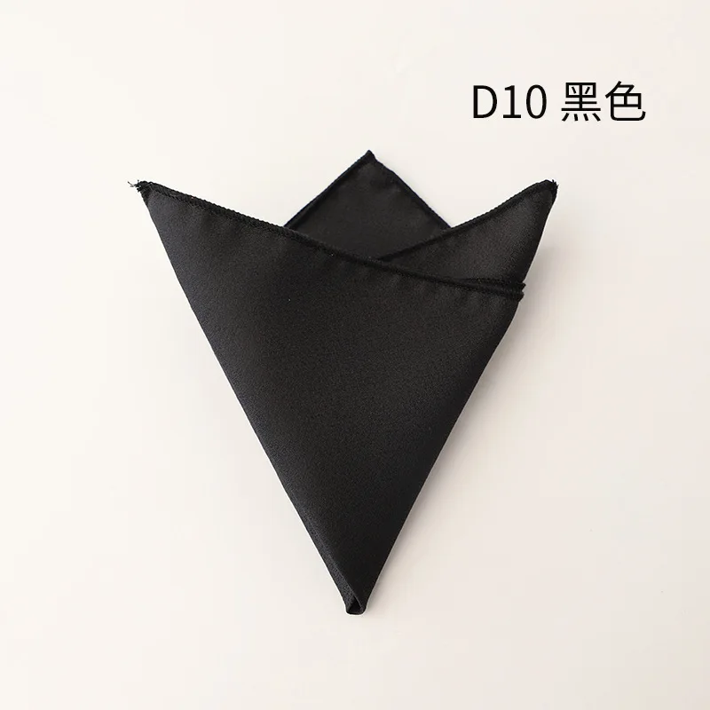2026 Spring Summer Solid White Pocket Square Mens Polyester Jacquard Green Brown Handkerchief Groom Wedding Shirt Accessories