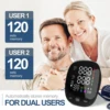 Kingclinic New Household Arm Type Digital Electronic Portable LED Smart Blood Pressure Meter BP Monitor 3