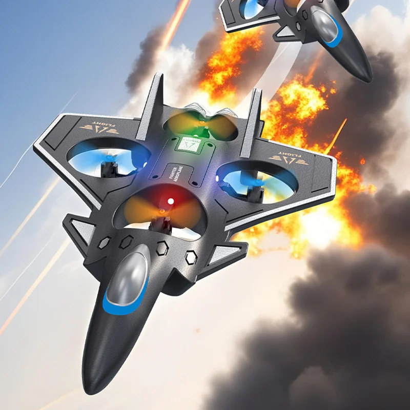 2.4G 원격 제어 폼 항공기 UAV 4축 서스펜션 전투기 롤 스턴트 어린이 장난감 크리스마스 선물