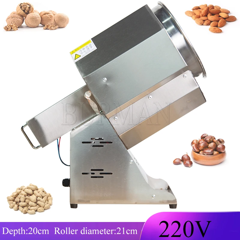 

Commercial Chestnut Nuts Roaster Fried Machine Electric Coffee Beans Grains Soybean Beans Roasting Baking Machines