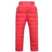 Casual Girl Boy Winter Pants Cotton Padded Thick Warm Trousers Waterproof Ski Bootcuts Elastic High Waisted Baby Kid Leggings 6