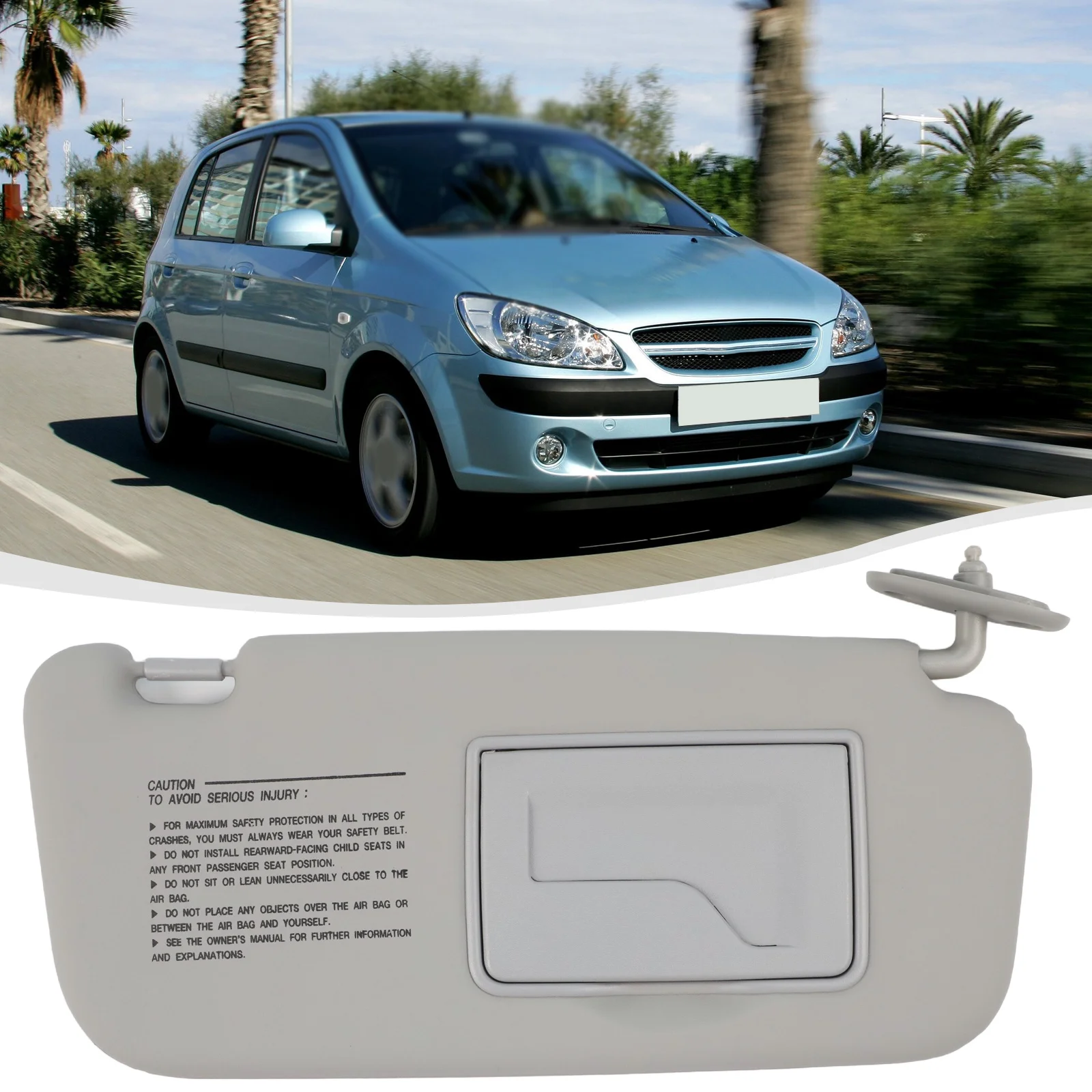 Visiera parasole per auto 2 in 1 HD con protezione antiriflesso per la Visiera parasole per auto 2 in 1 HD con protezione antiriflesso per la