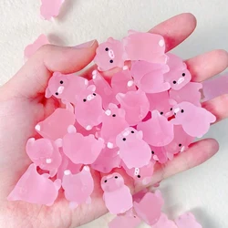 Luminous Glow - in - the - Dark Pink Pig Miniature for Garden and Home Decor (Random Style)