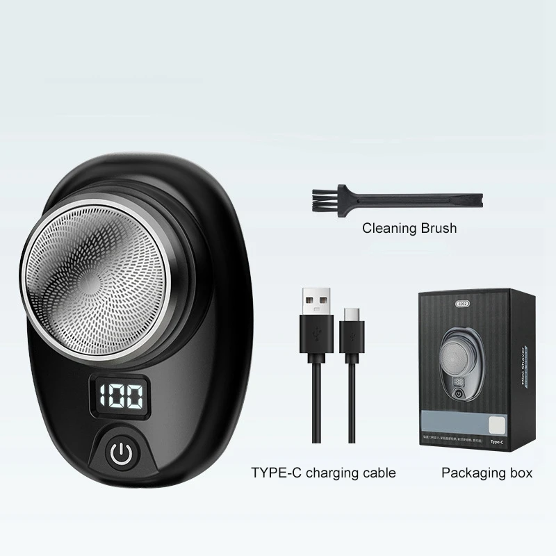 

Men's Mini Electric Travel Electric Shaver Pocket Size Washable Rechargeable Portable Painless Electric Shaver