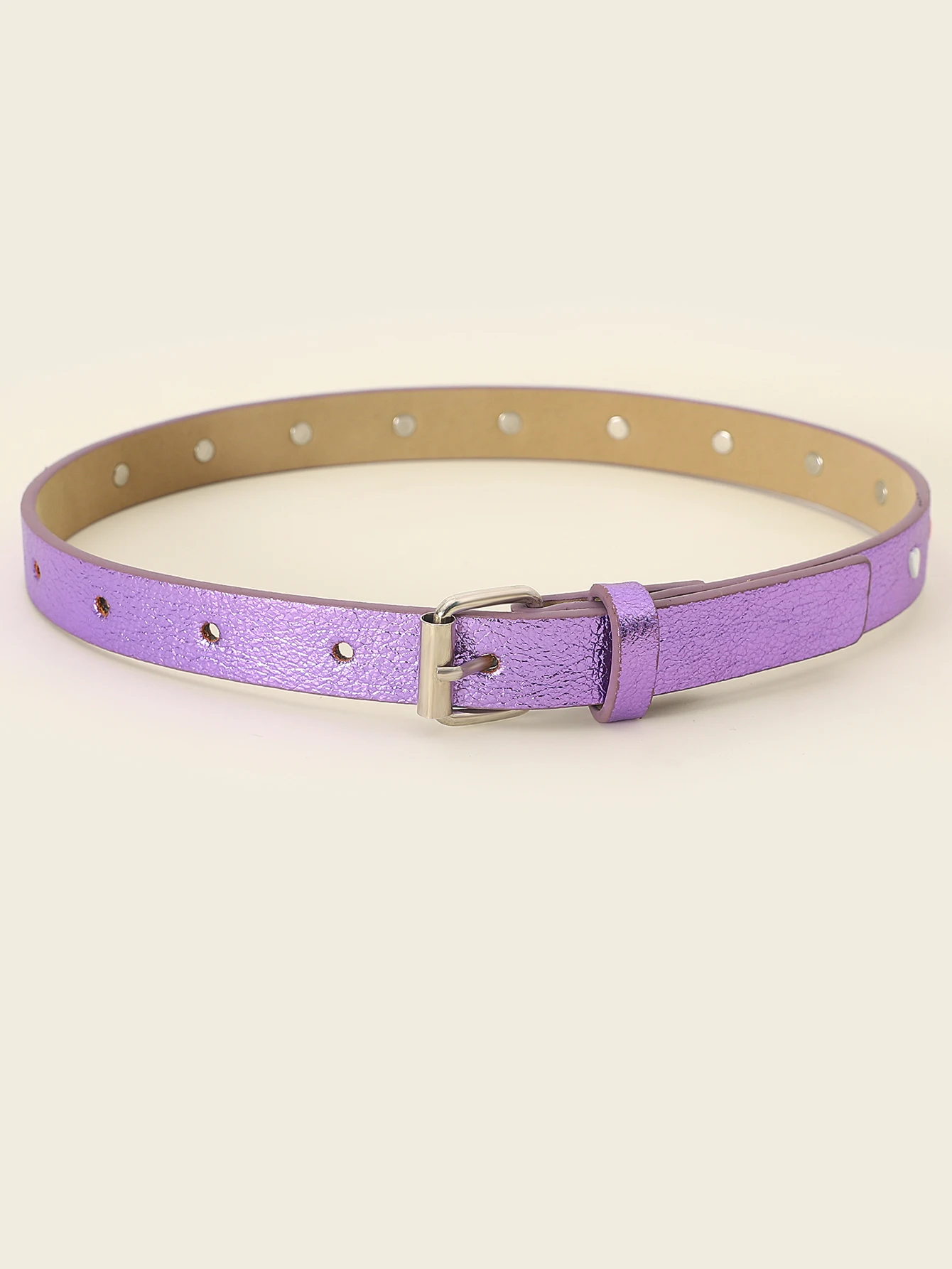 cute kids belt adjustable metal buckle purple kids belt children belt