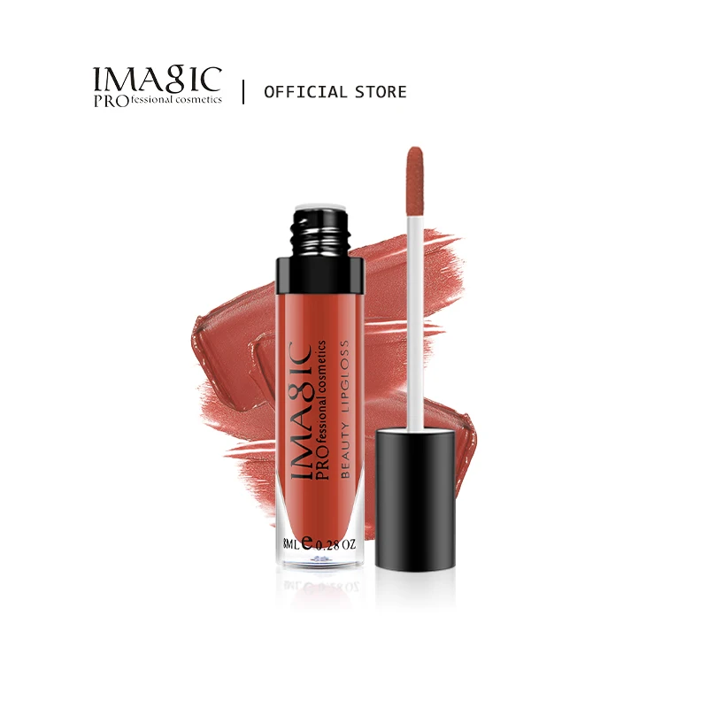 Imagic Lip Gloss Makeup Long Lasting Waterproof Lipstick Velvet Antiaderente Cup 28 Colori Lip Tint Matte Sexy Red Liquid Lip Stick