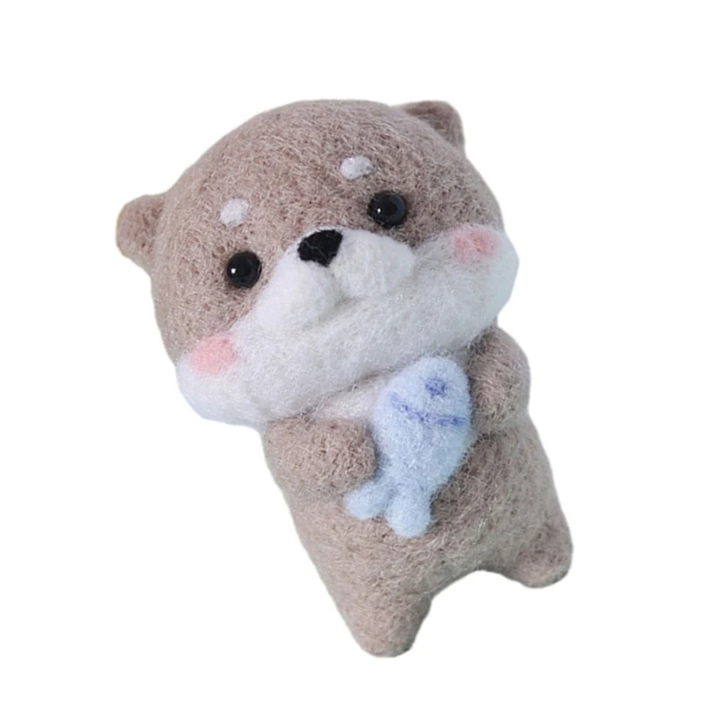 Needle Felting Set Capybara Felting Starter Kits with Poke Needle and Instructions Supplies DIY Craft needle felting kit needle felting painting kit