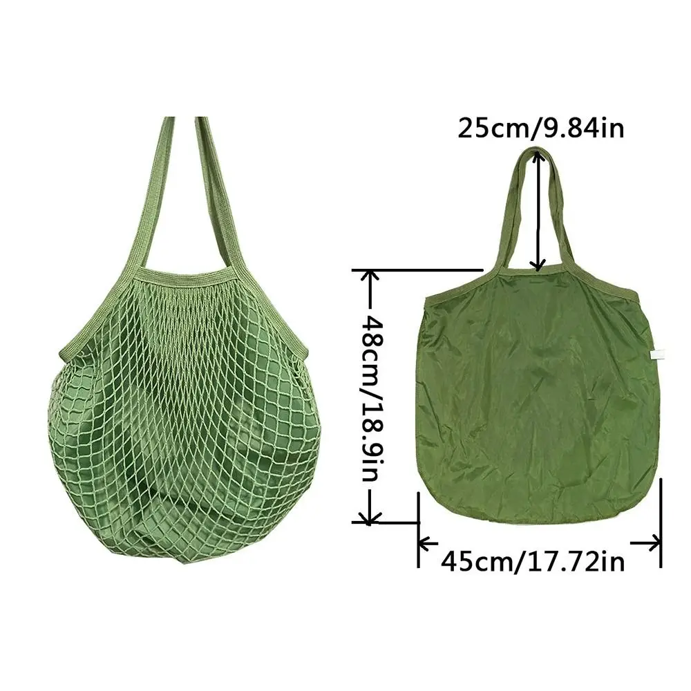Eco-Friendly Reusable Cotton Tote Bag with Breathable Mesh Design