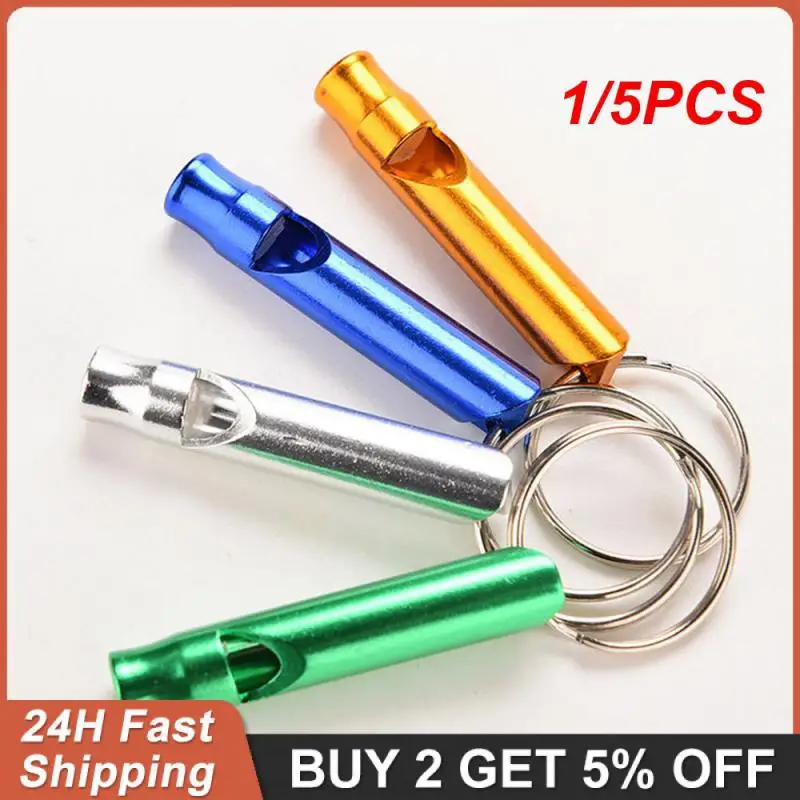 1/5PCS Training Multifunction Whistle Emergency Hiking Survival Small Whistle Aluminum Outdoor Multifunction Whistles Camping