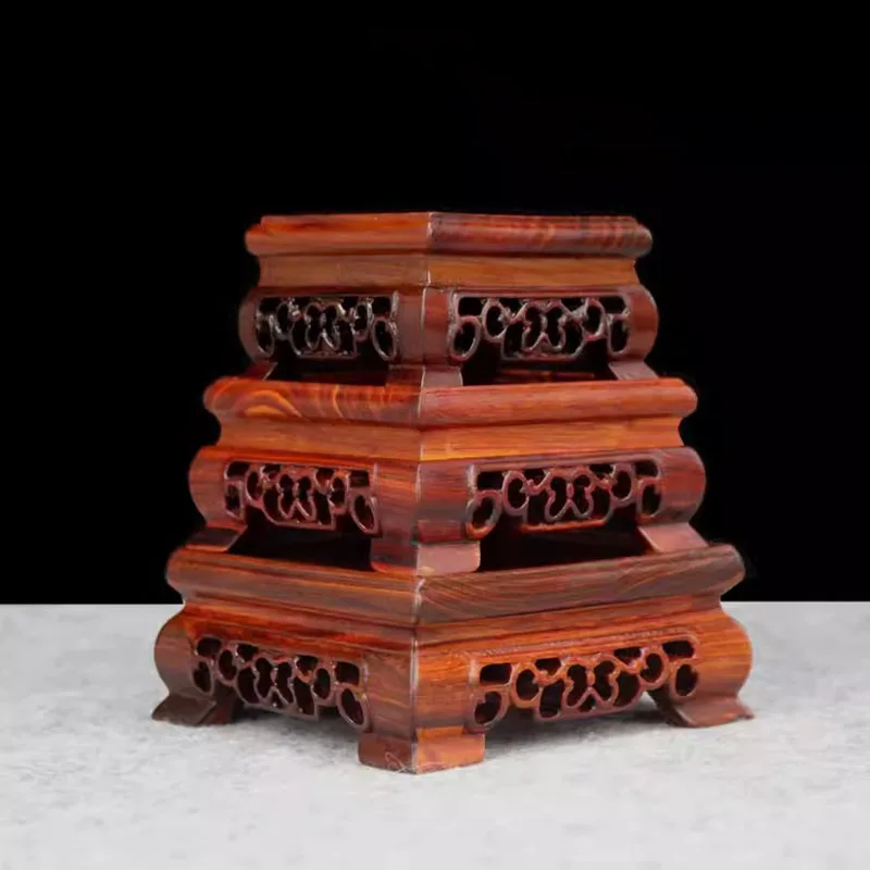 Jade stone base, teapot flower, bonsai, square antique base, for the whole piece