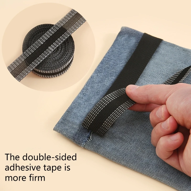 Pants Edge Shorten Self-Adhesive Pant Mouth Paste,16ft Iron-on Hem Tape for  Pants Ironing Sewing Tape