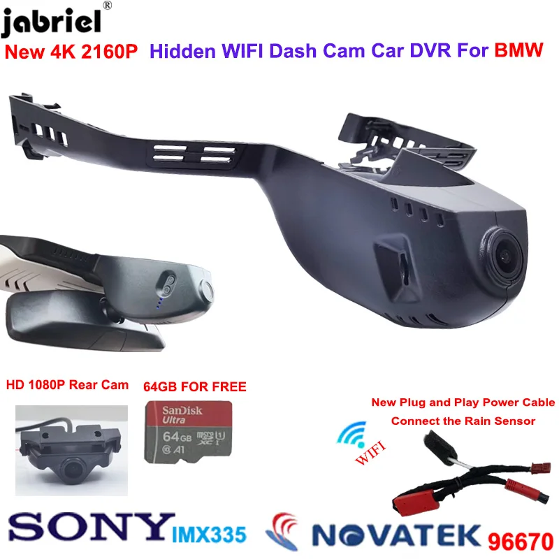 

2K 4K WIFI Car Dvr Dash Cam Front and Rear Camera 2160P Video Recorder for BMW X7 for BMW G07 for BMW X7 G07 2019 2020 2021 2022