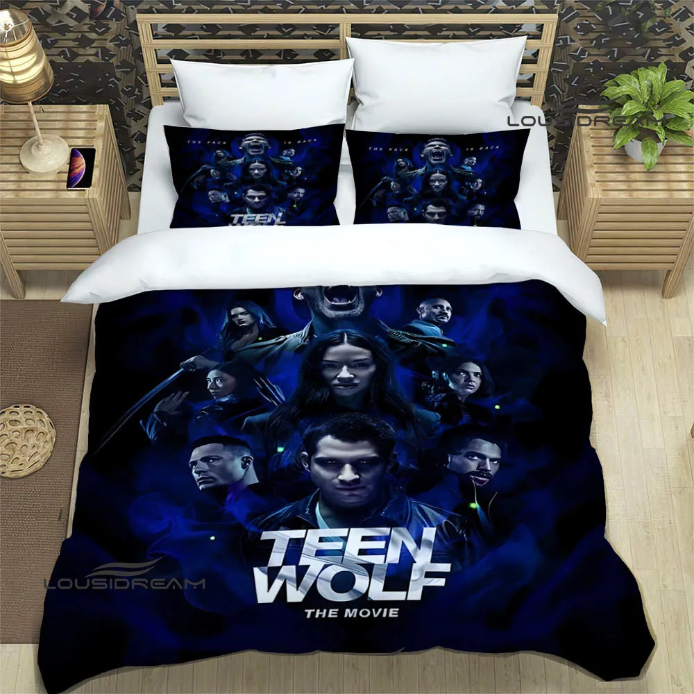 Teen Wolf Printed Bedding Sets exquisite bed supplies set duvet cover bed comforter set bedding set luxury birthday gift 3