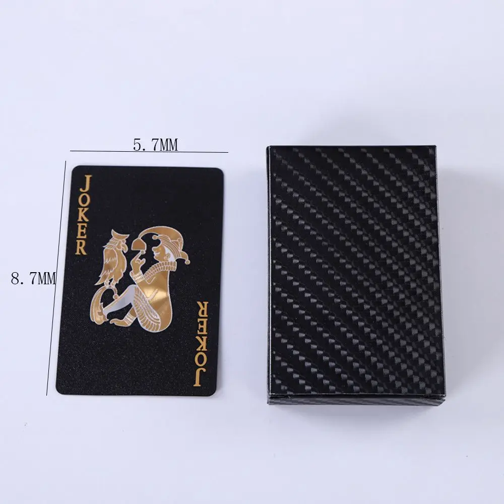 Playing Cards Plastic Playing Cards Deck 2 Styles Golden Laminate Washable Waterproof Magic Cards