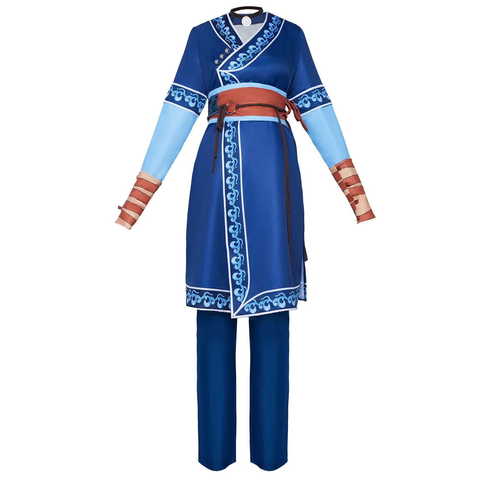 

Anime Avatar The Last Airbender Katara Cosplay Costume Women Party Halloween Tops Pants Clothings Set