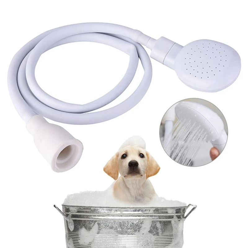 Pet Bathing Shower Dog Cat Multifunctional 1.3m Extender Garden Sprayer Cleaning Grooming Tools