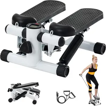 Sunny Health Fitness Mini Stepper for Exercise Low Impact Stair Step Cardio Equipment with Digital Monitor 5