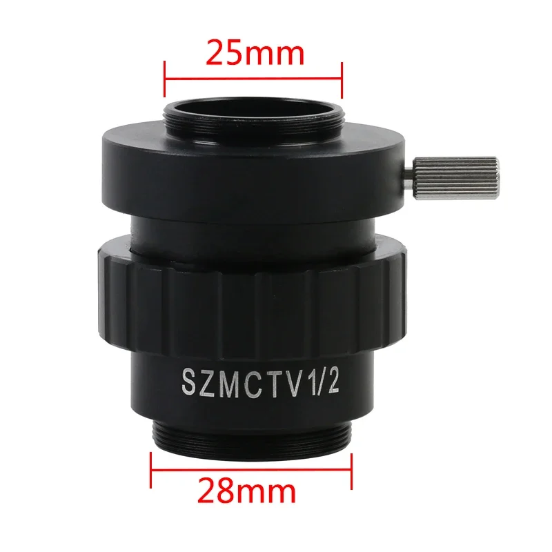 Microscope Adapter Microscope Camera SZM CTV 1/2 1/3 1X Adapter 0.3X 0.5X C mount Lens + C CS Simul Focal Ring Trinocular Stereo Microscope HDMI VGA USB Video Camera