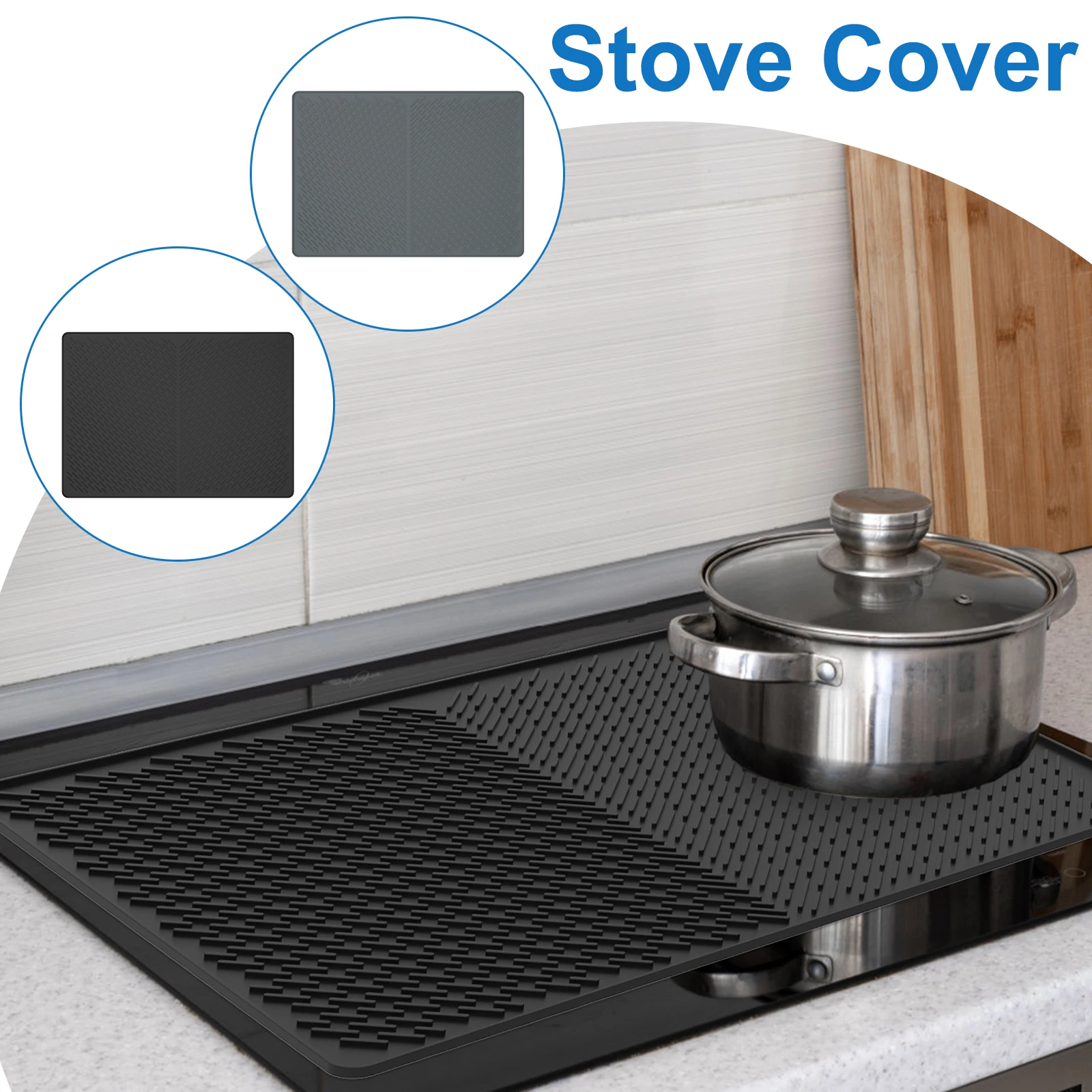 

Electric Stove Top Cover Silicone Stove Top Cover Heat Resistant Silicone Stove Mat Space Saving Stove Top Protector 28×20 Inch