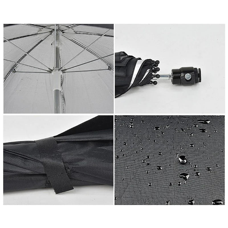 DSLR Camera Umbrella with Ballhead Multi-angle Adjust Sunshade Rainy Protectors