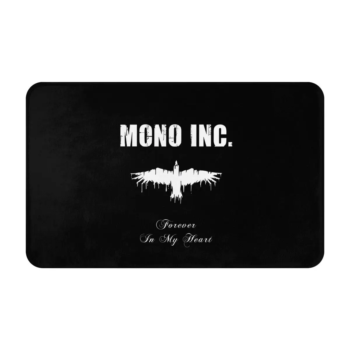 

MONO INC Forever In My Heart Pattern Carpet Living Room Home Decor Sofa Table Rug Anti Slip Chair Cushion Lounge Mat