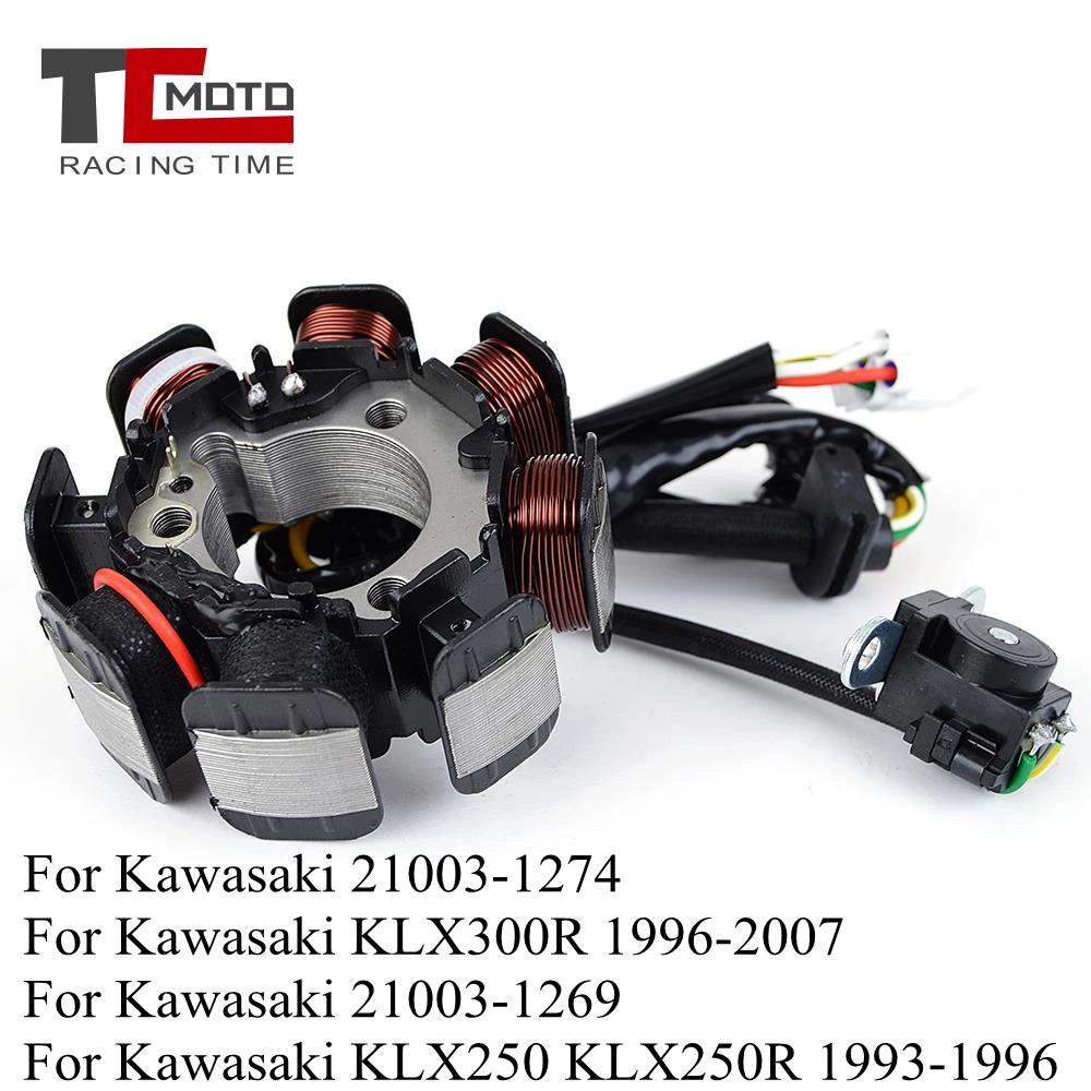 Moto Statore Bobina Per Kawasaki Klx300R Klx250 Klx250R Klx 250 300R 250R Generatore Magneto 21003-1274 21003-1269