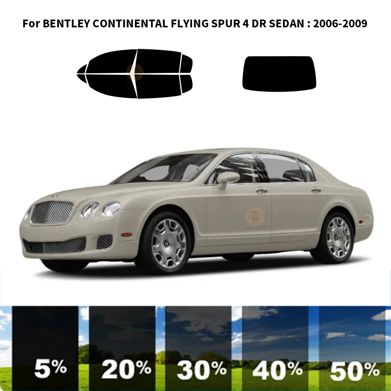 

Precut nanoceramics car UV Window Tint Kit Automotive Window Film For BENTLEY CONTINENTAL FLYING SPUR 4 DR SEDAN 2006-2009
