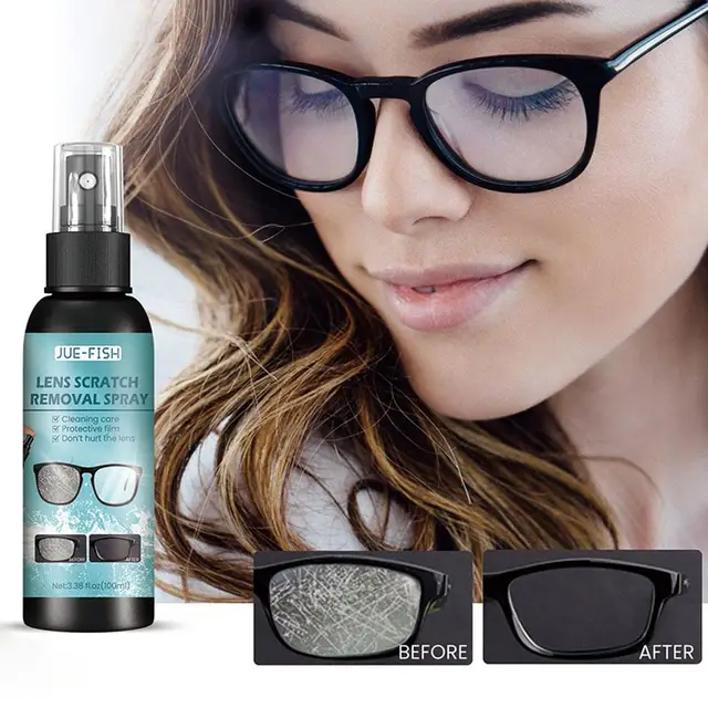 Lens Scratch Remover Repair Glass Scratch Eye Lens 100ml Bottle Agent Blur  Glasses Renovation Spray Supply Accessories Curi B4H5 - AliExpress