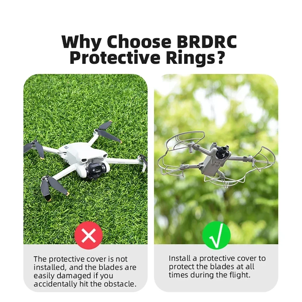Protège-hélice pour drone, gris clair, sécurité anti-collision