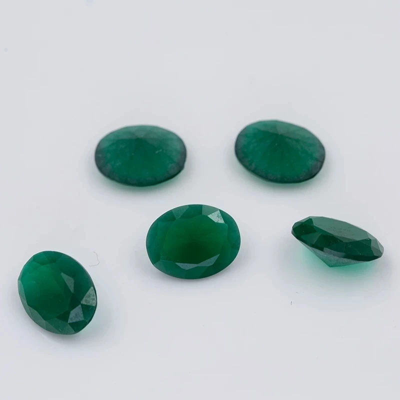 50 Stück ovale Form, loser Glasstein, Rosenrot, Farbe Blau, Grün, Weiß, Schwarz, Meeresblau, Größe 2 x 3–13 x 18 mm – Detail 7