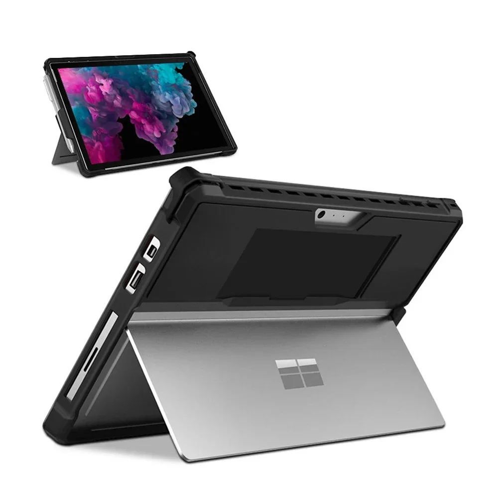 Per Microsoft Surface Pro 9 8 7 6 5 4 7 Plus + Per Surface Go 1 2 3 Custodia Protettiva Custodia Posteriore Con Portapenne Cinturino A Mano