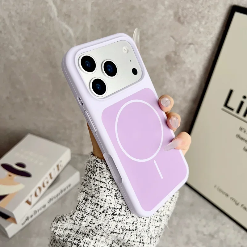 Premium Liquid Silicon MagSafe-Compatible Case with Wireless Charging Support