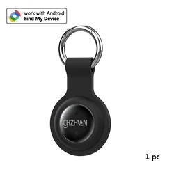 Bluetooth Tag Smart Tracker with Protective Case - Anti - Loss Device and Locator (Black)