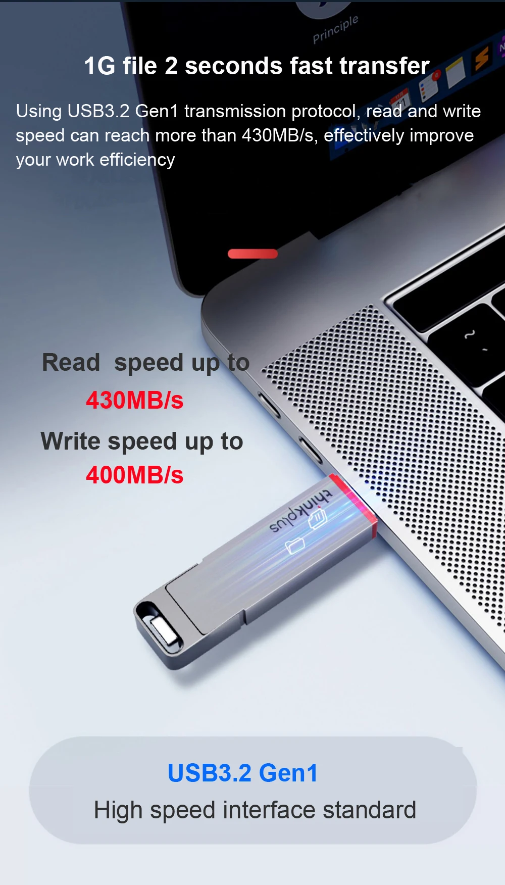Disco Dual-Port Por Metal U, 128GB, 256GB,