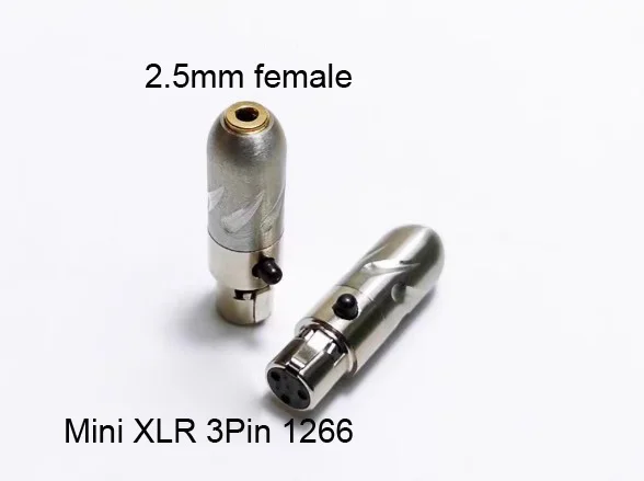 1 Pair 0.78mm/MMCX 3.5MM/2.5/MM/A2DC Female To MINI XLR 3Pin For HEDD 1266 GL850 MEZE Headphone Earphone Connector Adaptor