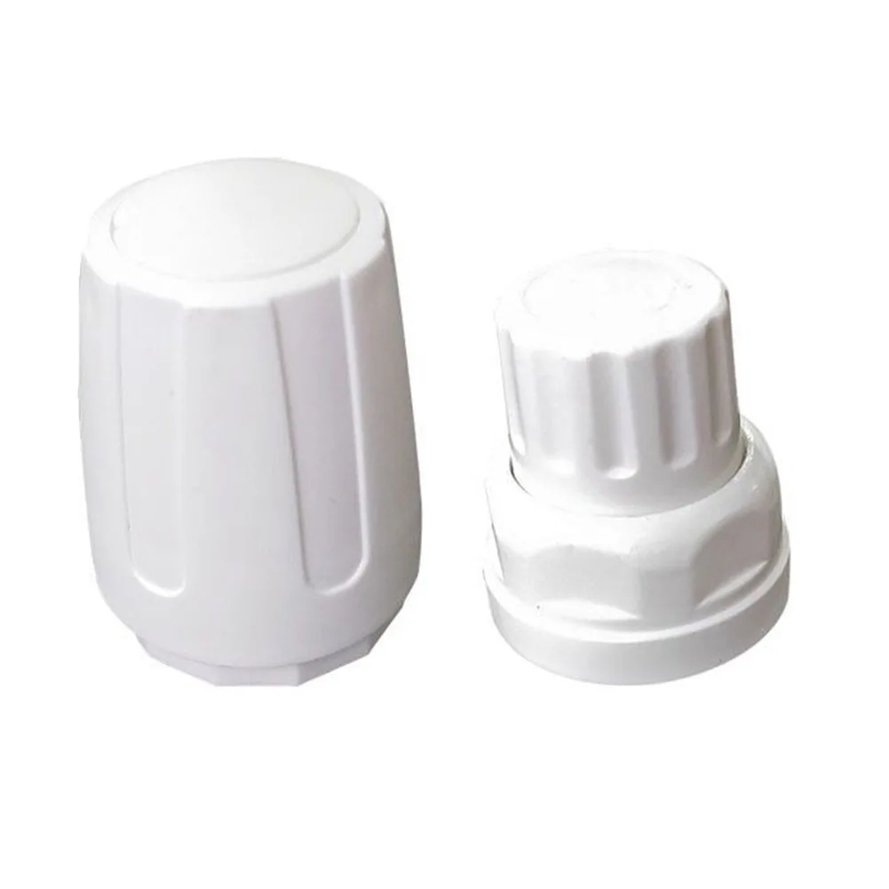 10 Accesorios De Rueda Manual Para Colectores De Calefacción Por Suelo Radiante | Rosca M30x1.5, Material ABS Blanco