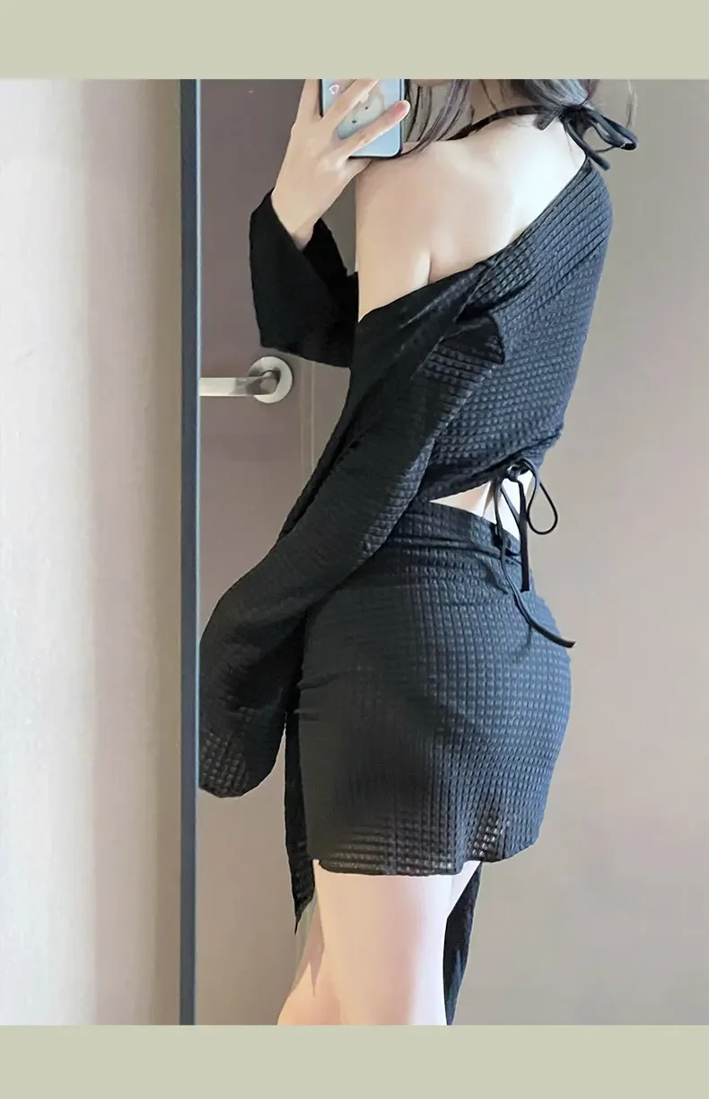 Costume da bagno donna - Vista frontale con gonna