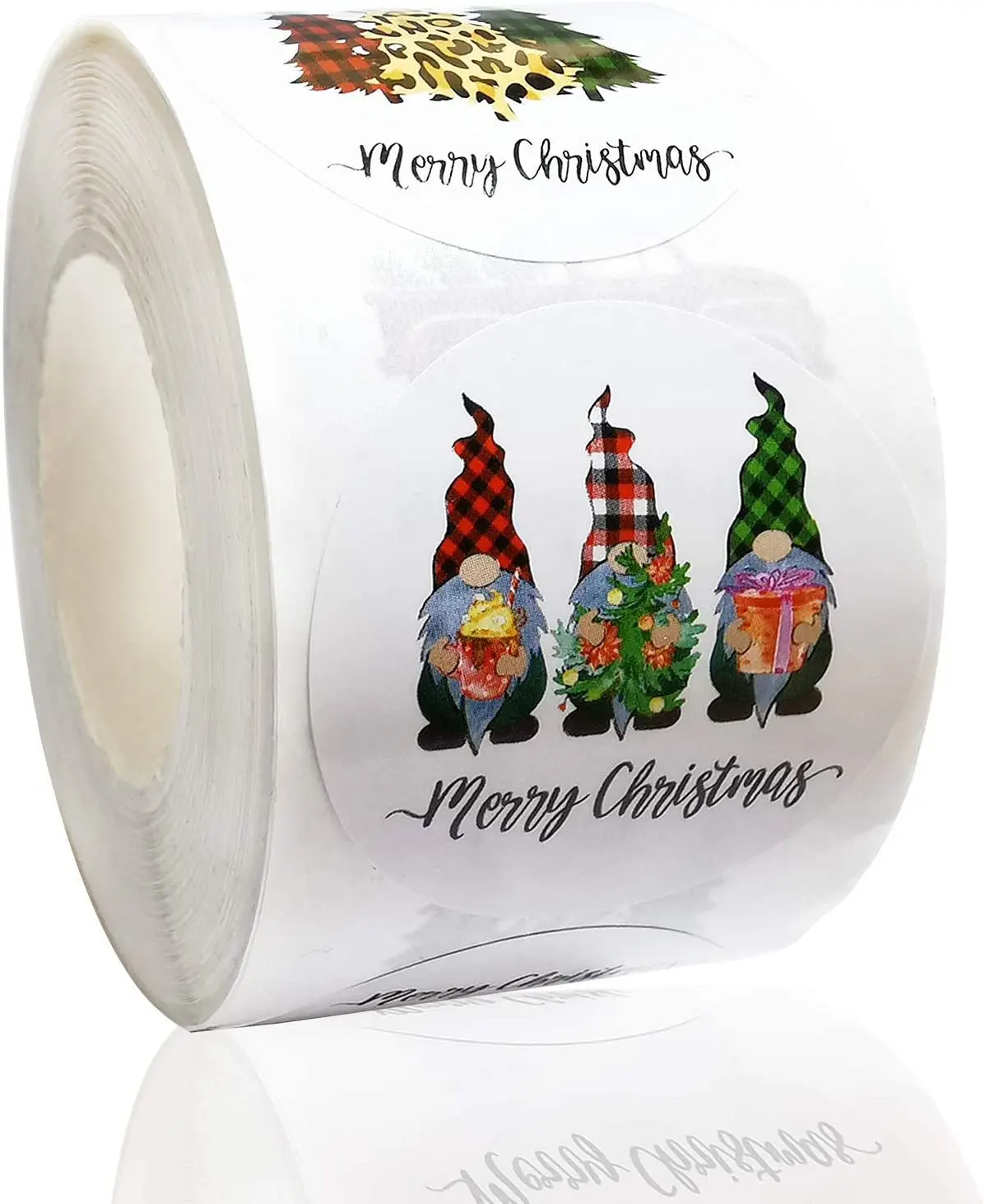 500 Autocollants Noël Ampoules Laser Colorées – Stickers Holographiques Imperméables Pour Enveloppes, Cadeaux Et Décorations Festives