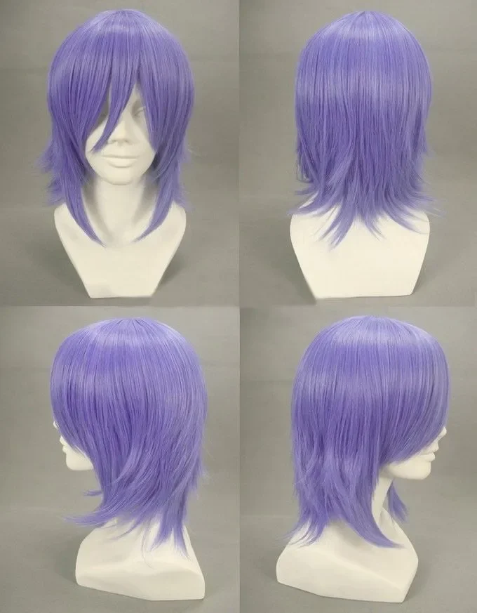 

Rosario + Vampire Mizore Shirayuki Cosplay Wig Short Blue Purple Hair Wigs