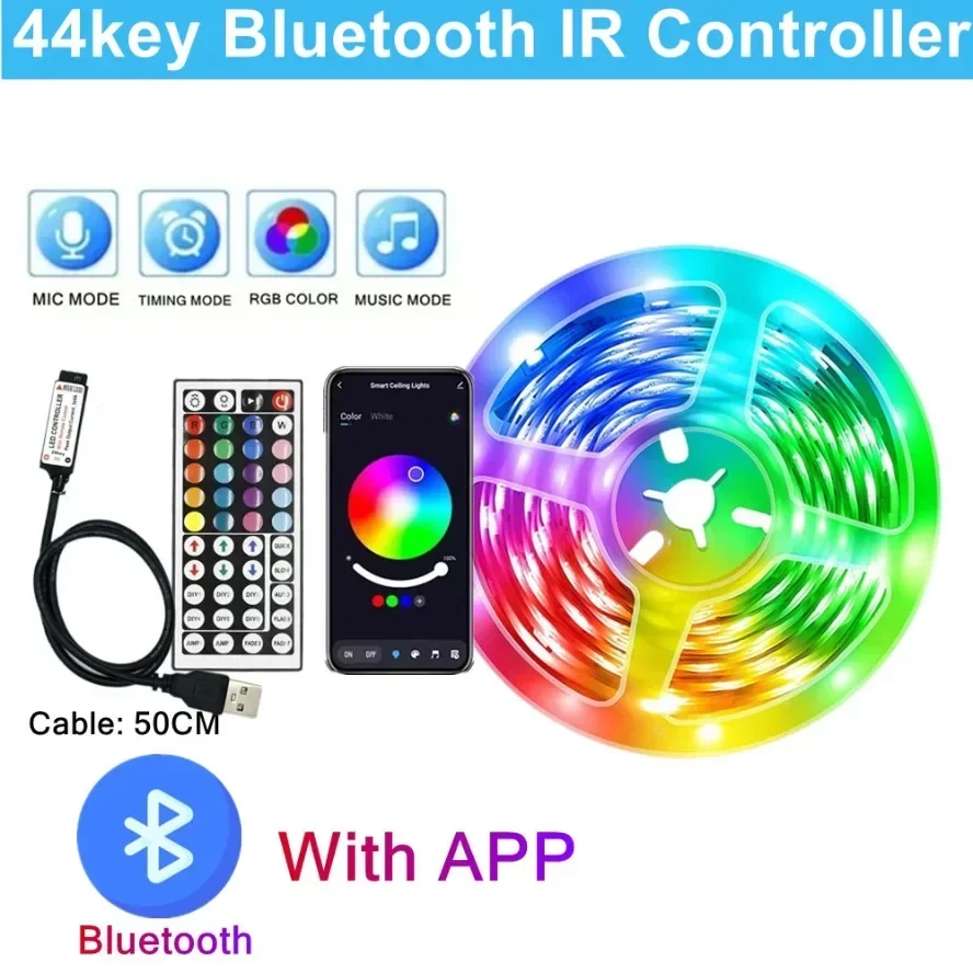 ตัวเลือกสินค้า LED Strip ยืดหยุ่น ควบคุมสีได้ผ่านแอปพลิเคชัน