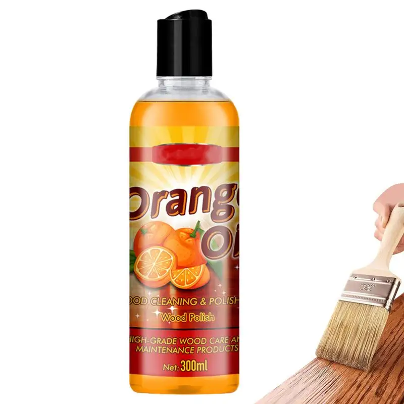 Wood Oil Orange Oil For Garden Furniture 300ml Hardwood Floor Polish Care Anti-cracking Brighten Refill For Home Wood Floors