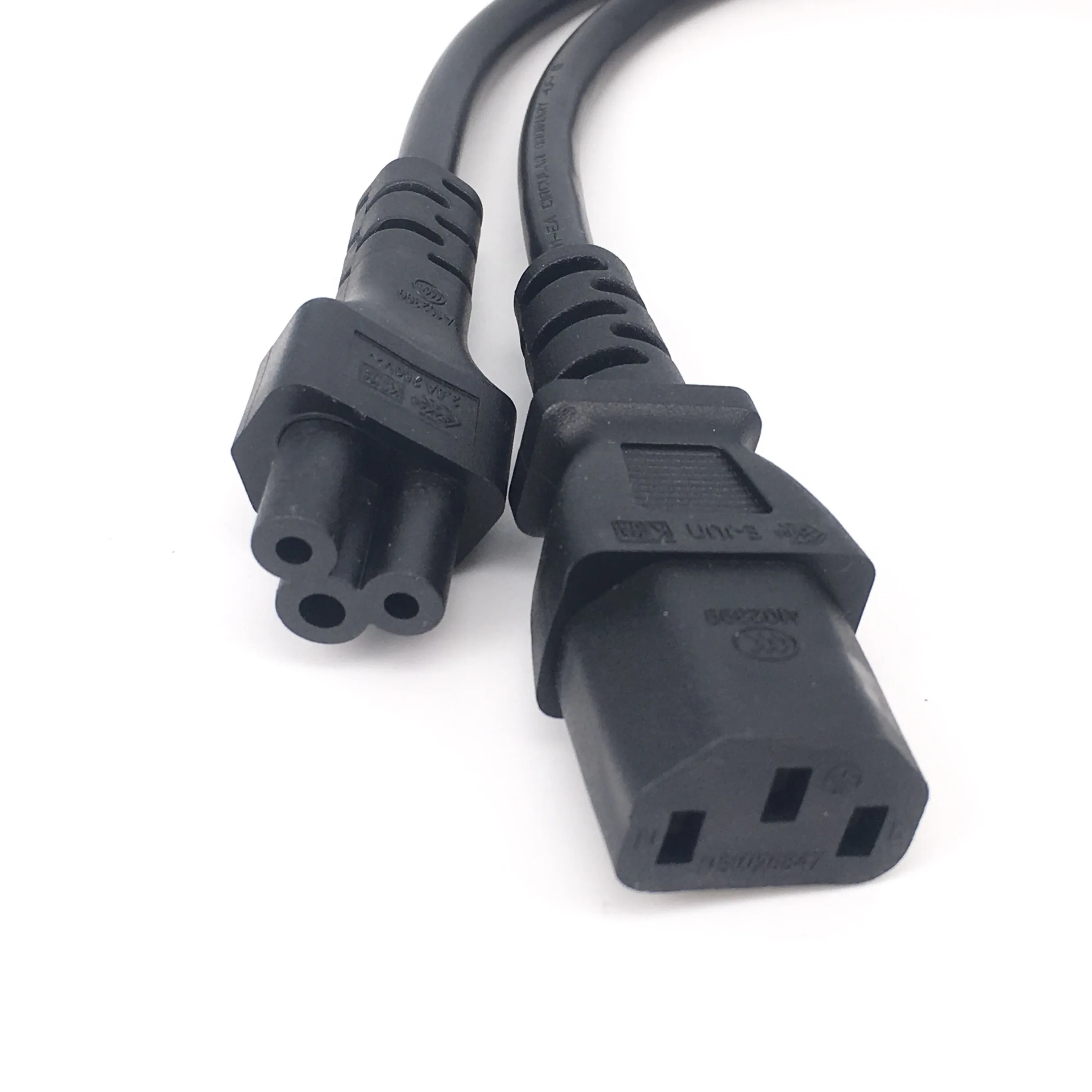 Bolantedz 1Pcs IEC320 C14  IEC320 C13 + C5 Y 전원 코드 분배기 케이블 어댑터 케이블 (PC 모니터 스캐너 및 프린터 용)